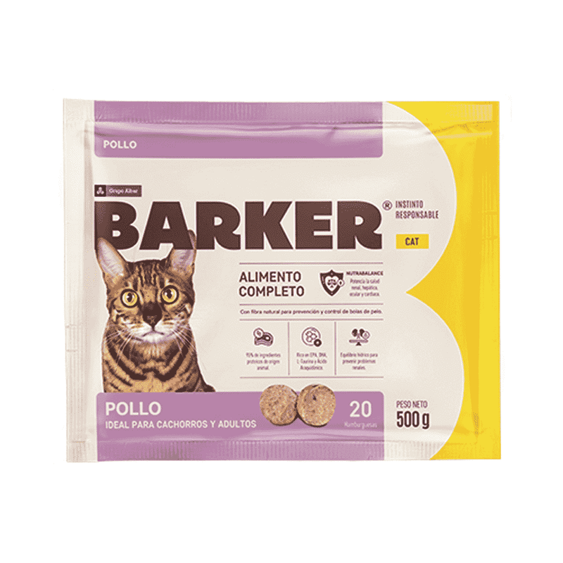 Barker Cat Hamburguesas de Pollo x 20 und - 500gr