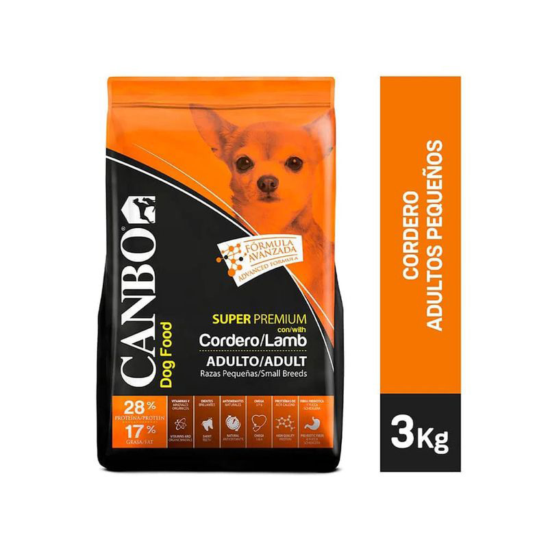 Canbo Cordero Adulto Razas Pequeñas 3Kg